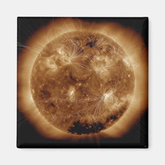 太陽2の磁力線 マグネット (正面)