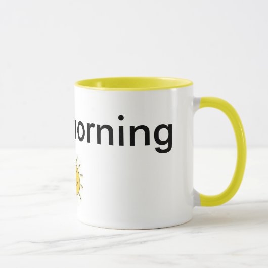 太陽、おはよう マグカップ (右)