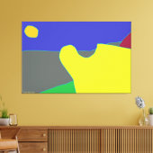 太陽 キャンバスプリント (インサイチュ (リビング))