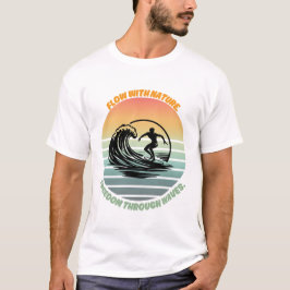 「太陽、サーフィン、魂」🌊 Tシャツ