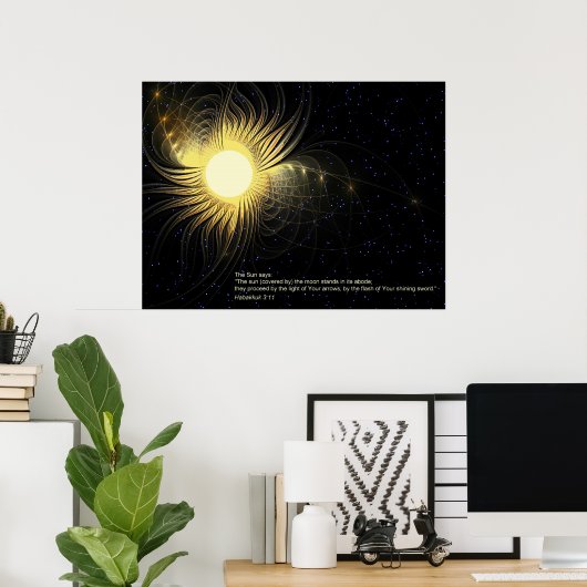 太陽 ポスター (ホームオフィス)