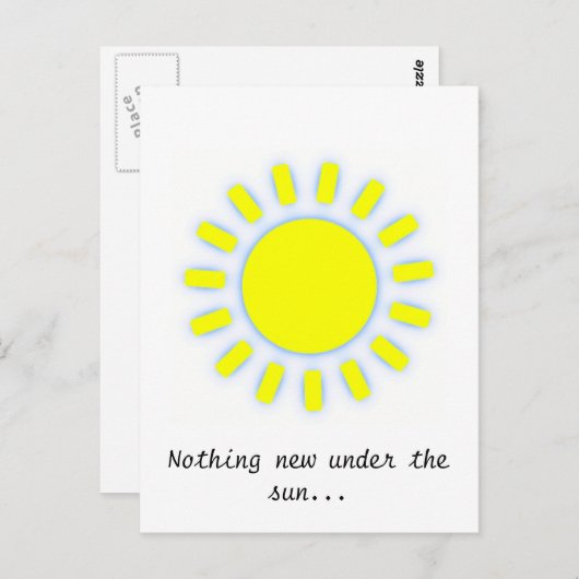 太陽 ポストカード (正面/裏面)