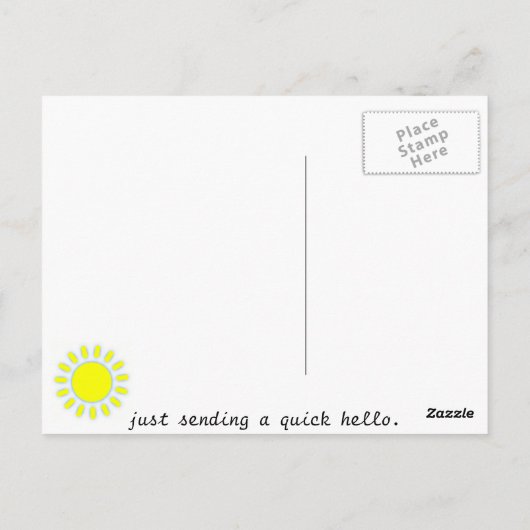 太陽 ポストカード (裏面)