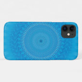 太陽 マンダラ 水色 Case-Mate iPhoneケース (裏面(横))