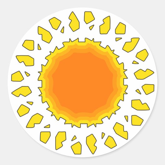 太陽 ラウンドシール (正面)