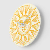 太陽 ラージ壁時計 (傾斜)