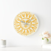太陽 ラージ壁時計 (ホーム)