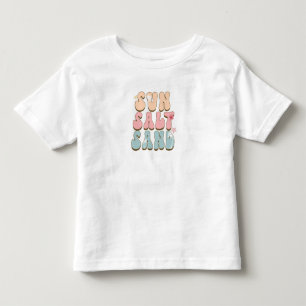 太陽、塩、砂 トドラーTシャツ