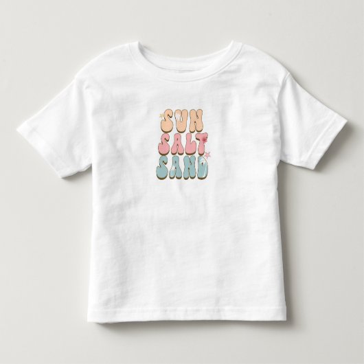 太陽、塩、砂 トドラーTシャツ (正面)