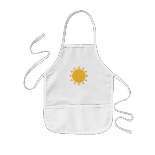太陽 子供用エプロン