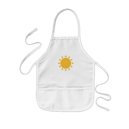 太陽 子供用エプロン (正面)