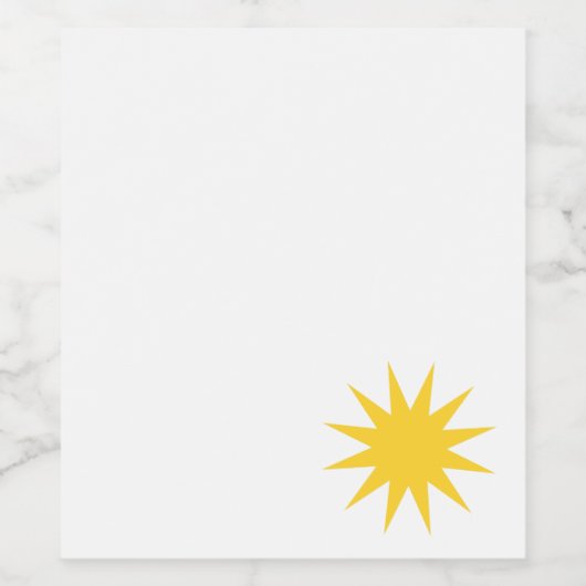 太陽/星 – ラベル (シングルラベル)