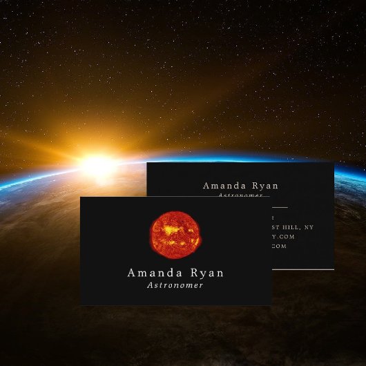 太陽、星、天文学 名刺