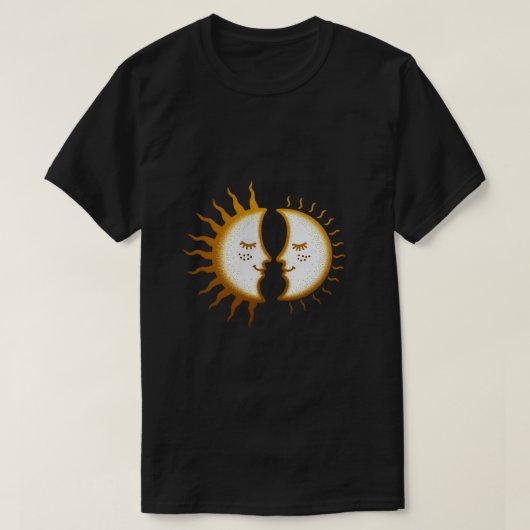太陽 月 愛 Tシャツ (デザイン正面)
