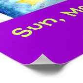 太陽・月・星のポスター ポスター (角)