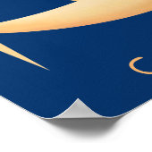 太陽、月、星の装飾的なスクエアポスター ポスター (角)