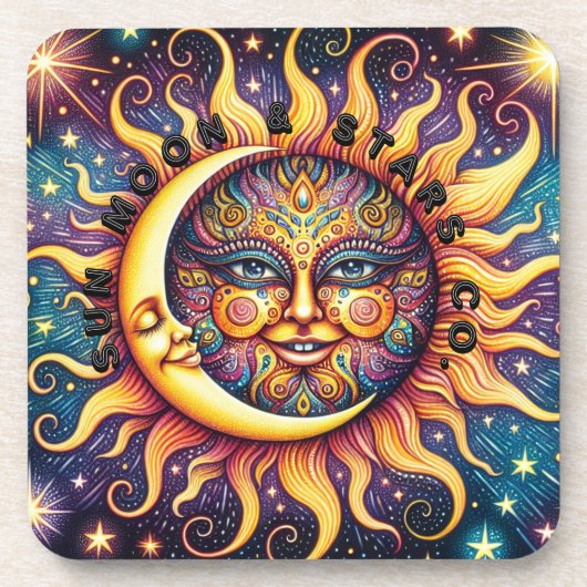 太陽・月・星コースター コースター (正面)