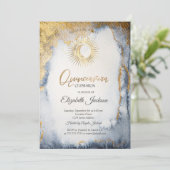 太陽，月，星水彩金ゴールドキンセアニェラ 招待状 (スタンド正面)