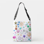 太陽、月、星 クロスボディバッグ (裏面)