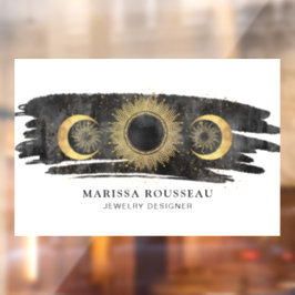 太陽 月 星 ゴールド ブラック ホワイト ジュエリー デザイナー ウィンドウサイン