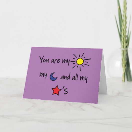 太陽 – 月 – 星 シーズンカード (正面)