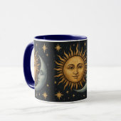 太陽、月、星 マグカップ (正面左)