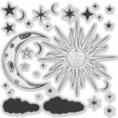 太陽 月 星 占星術 エソテリック マジック シール (正面)