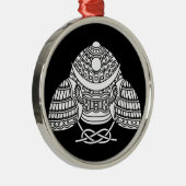 太陽 月 武士の兜 メタルオーナメント (右)