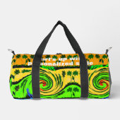 太陽、海、サーフ: 私はサーフが好きだ ダッフルバッグ (正面)