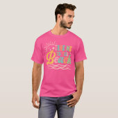 太陽 海 夏休み ビーチへ連れてって Tシャツ (正面フル)