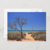 太陽、海、砂 – Monkey Mia West Australia ポストカード (正面/裏面)