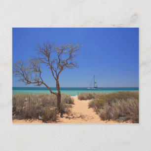 太陽、海、砂 – Monkey Mia West Australia ポストカード