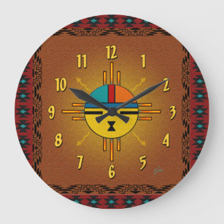 太陽-生きる神 ラージ壁時計