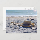 太陽、砂、ビーチ、休暇 ポストカード (正面/裏面)