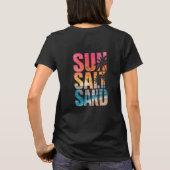 太陽 砂 塩 シャツ ビーチバケーションTシャツ (裏面)