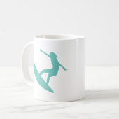 太陽、砂、波 コーヒーマグカップ (正面左)