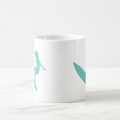 太陽、砂、波 コーヒーマグカップ (中央)