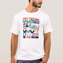 太陽 砂 良い波 夏 ビーチTシャツ バケーション