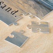 太陽。空。海。サンド.ビーチシーン ジグソーパズル (側面)