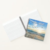 太陽。空。海。サンド.ビーチシーン ノートブック (内部)