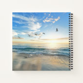 太陽。空。海。サンド.ビーチシーン ノートブック (裏面)