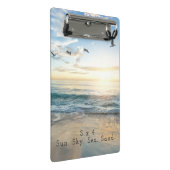 太陽。空。海。サンド.ビーチシーン ミニクリップボード (アングル)