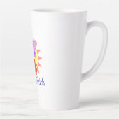 太陽、蝶、花 カフェラテマグ (右)