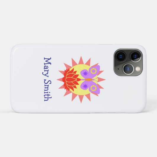 太陽、蝶、花 Case-Mate iPhoneケース (裏面(横))