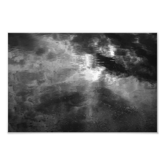 太陽、雲、水とダックウィード フォトプリント            (正面)