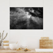 太陽、雲、水とダックウィード。 ポスター (キッチン)