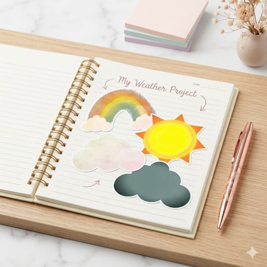 太陽 雲 虹 天気 学校 プロジェクト ClipArt チラシ