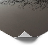 太陽、霧、木 – オハイオ ポスター (角)