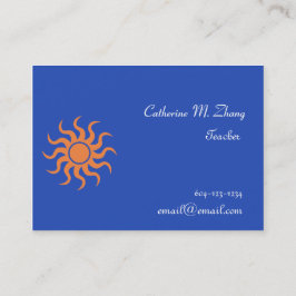 太陽、青 名刺
