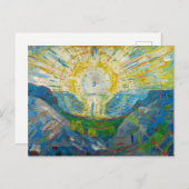 太陽、1912年Edvard Munch著 ポストカード (正面/裏面)